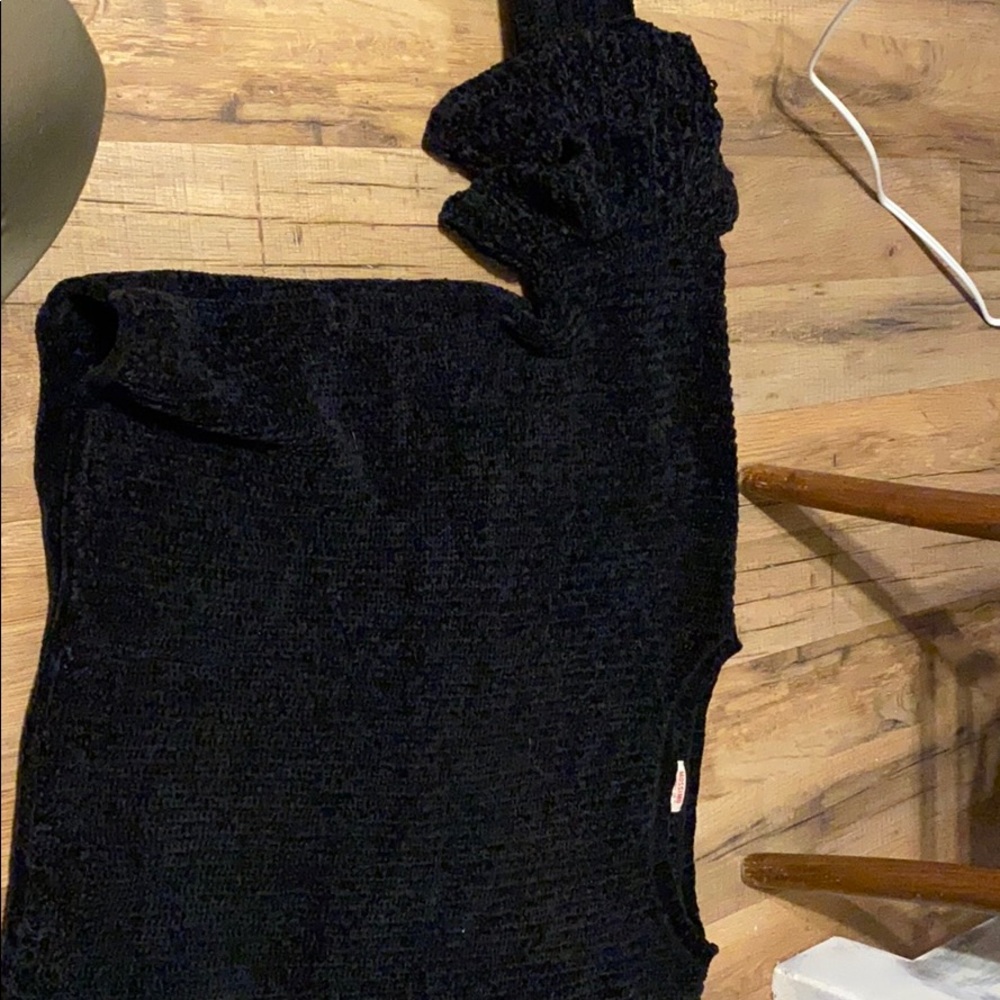 black sweater